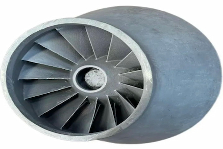 TC4 titanium alloy casting double-blade impeller was successfully developed